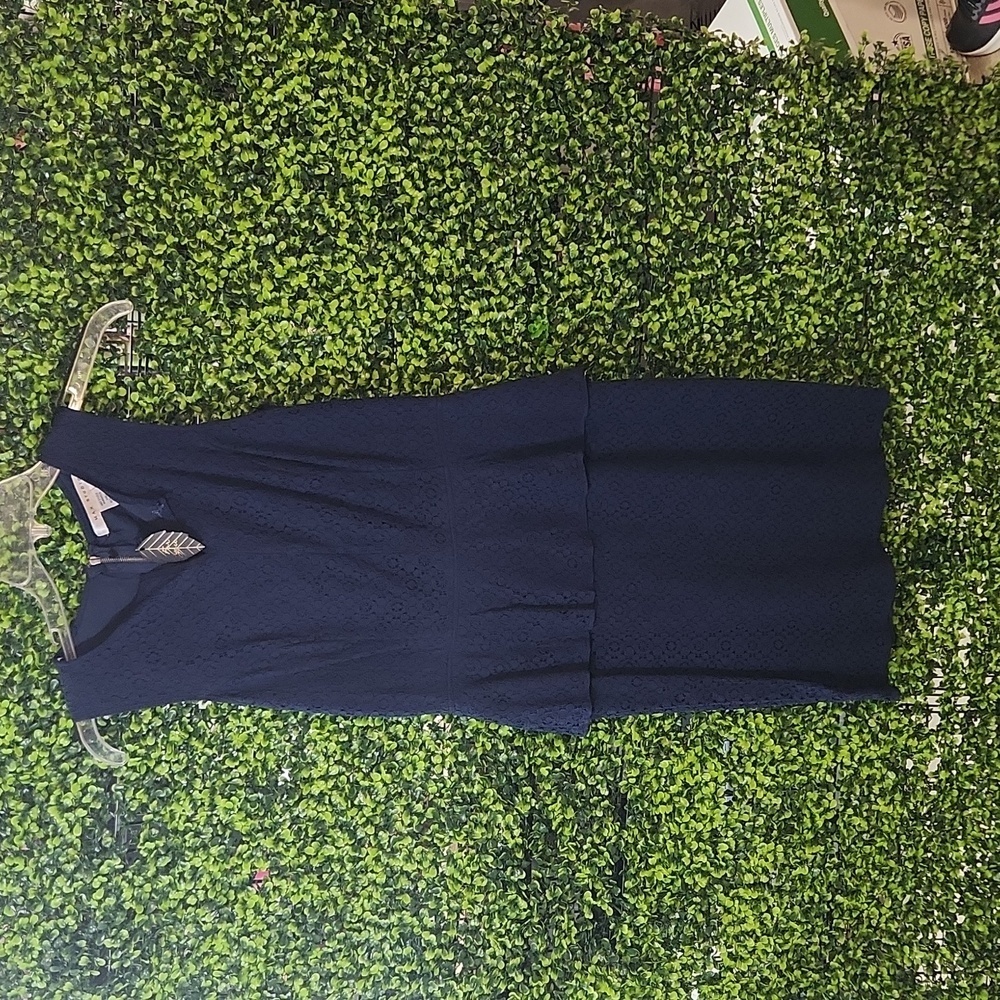 Blue Peplum Dress Size 6 By Max Studio